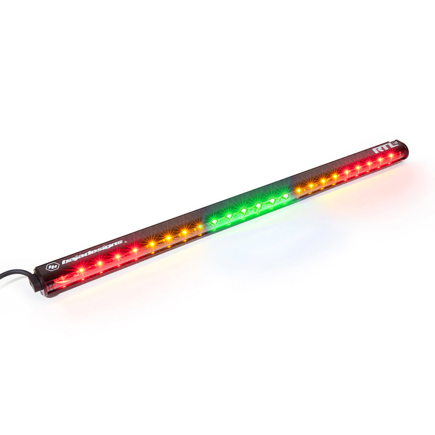 30 Inch Light Bar RTL-G Solid Amber, Green Center, Flashing Amber Baja Designs 103003