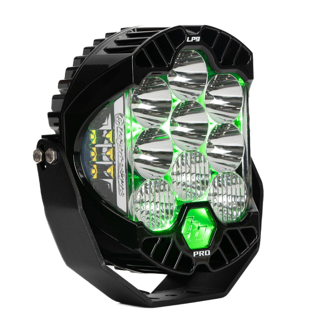 LP9 Pro LED Auxiliary Light Pod Light Pattern Driving/Combo Green Backlight  Baja Designs 320016