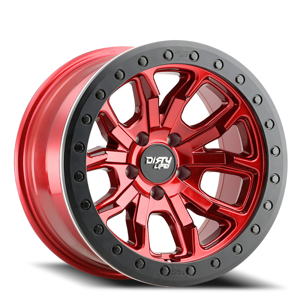 Dirty Life Race Wheels DT-1 9303 Crimson Candy Red 17X9 5-114.3 -12Mm 72.6Mm 9303-7965R12