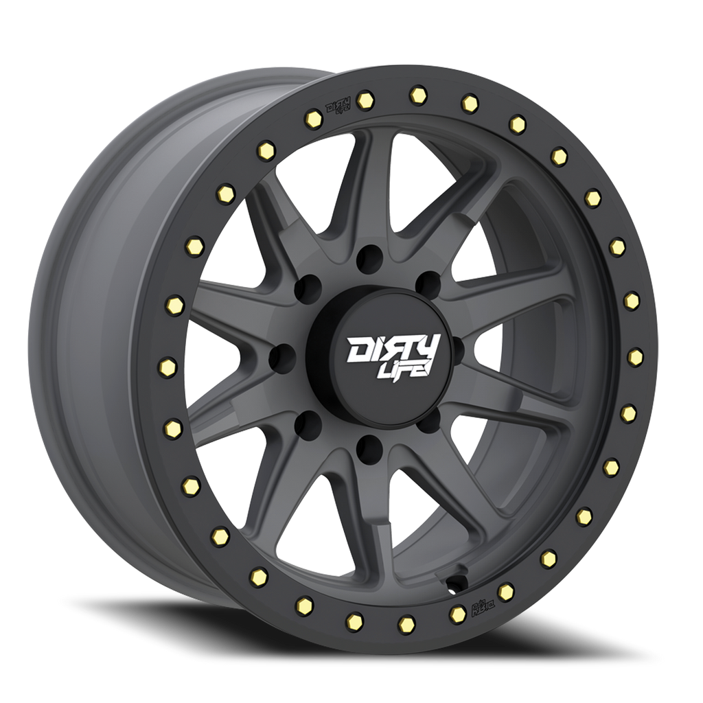 Dirty Life Race Wheels DT-2 9304 Satin Gunmetal 17X9 5-127 -12Mm 78.1Mm 9304-7973MGT12