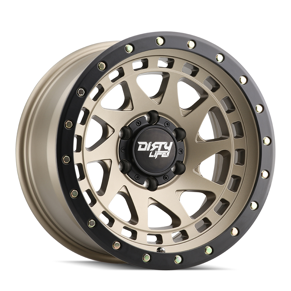 Dirty Life Race Wheels Enigma Pro 9311 Satin Gold 17X9 8-165.1 -12Mm 130.8Mm 9311-7981MGD12