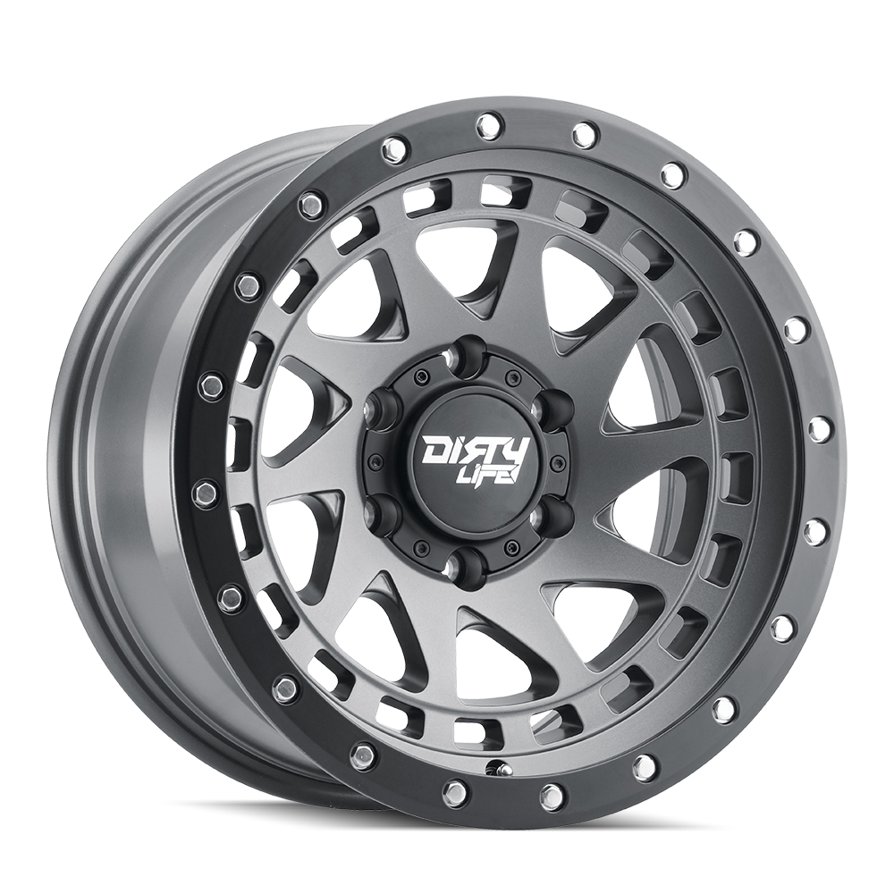 Dirty Life Race Wheels Enigma Pro 9311 Satin Graphite 17X9 6-139.7 -38Mm 106Mm 9311-7983MGT38