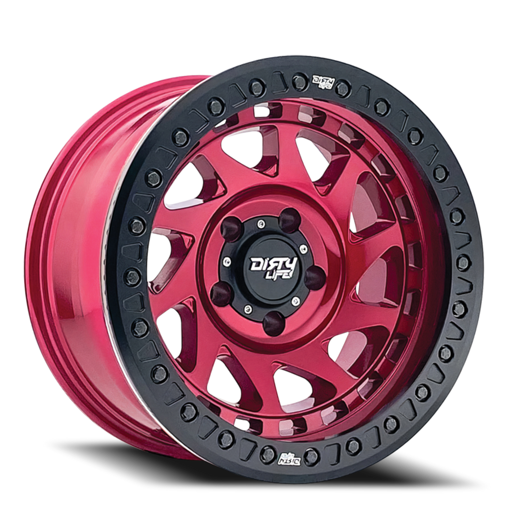 Dirty Life Race Wheels Enigma Race 9313 Gloss Crimson Candy Red 17X9 6-135 -12Mm 87.1Mm 9313-7936R12