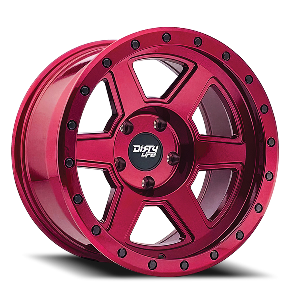 Dirty Life Race Wheels Compound 9315 Crimson Candy Red 20X10 8-165.1 -25Mm 125.2Mm 9315-2181R