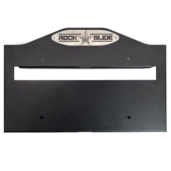 EZ License Plate Mount Black Aluminum Rock Slide Engineering AC-EZ-LP