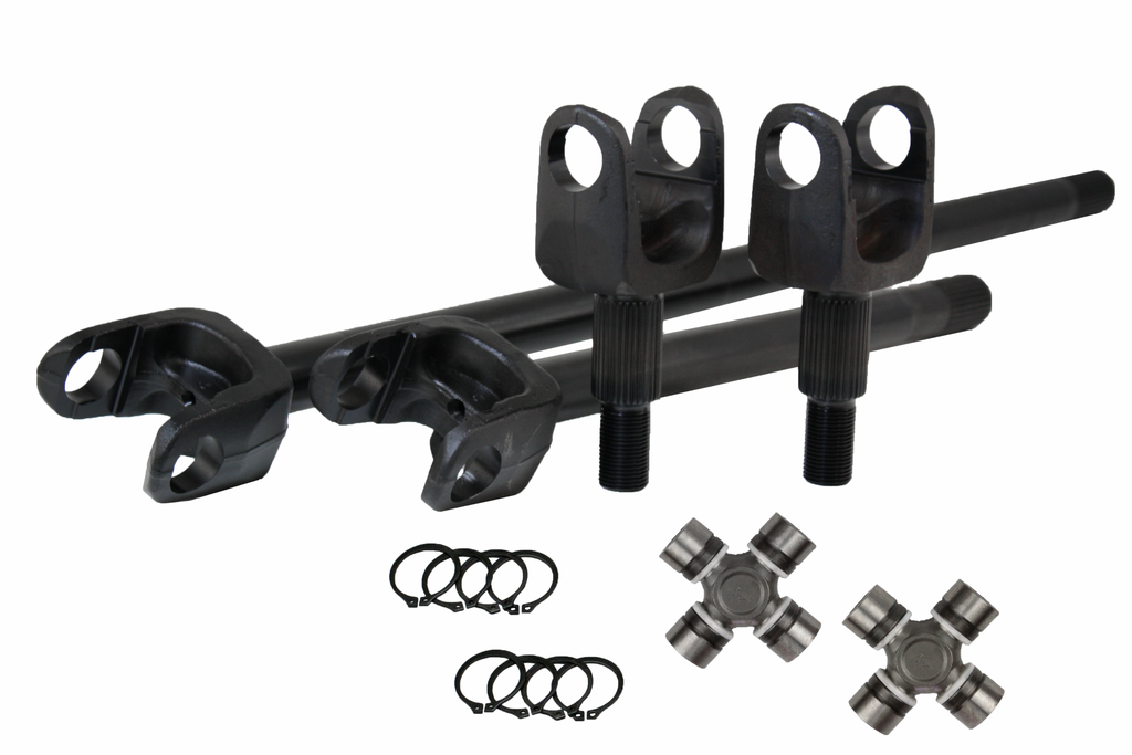 Discovery Series JK Dana 30 4340 Chromoly Front Axle Kit Larger 1350 Style U-Joints Revolution Gear and Axle DC-D30-JK-1350