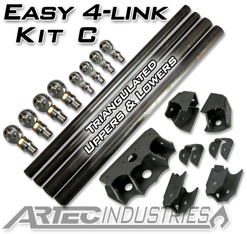 Easy 4 Link Kit C No Tube 7/8 Inch and 1.25 Inch Rod Ends Artec Industries LK0023