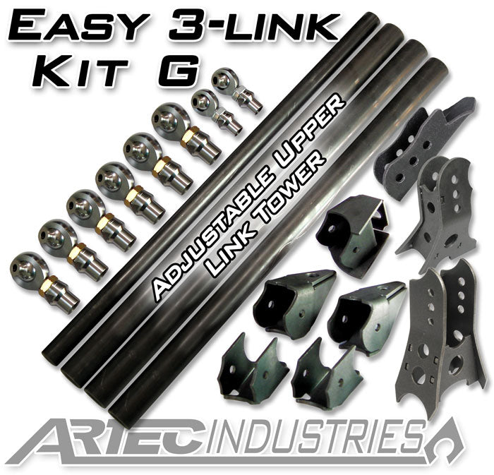 Easy 3 Link Kit G Adjustable Upper link Yes Outside Frame Centered Front Driver Rear Passenger Artec Industries LK0131