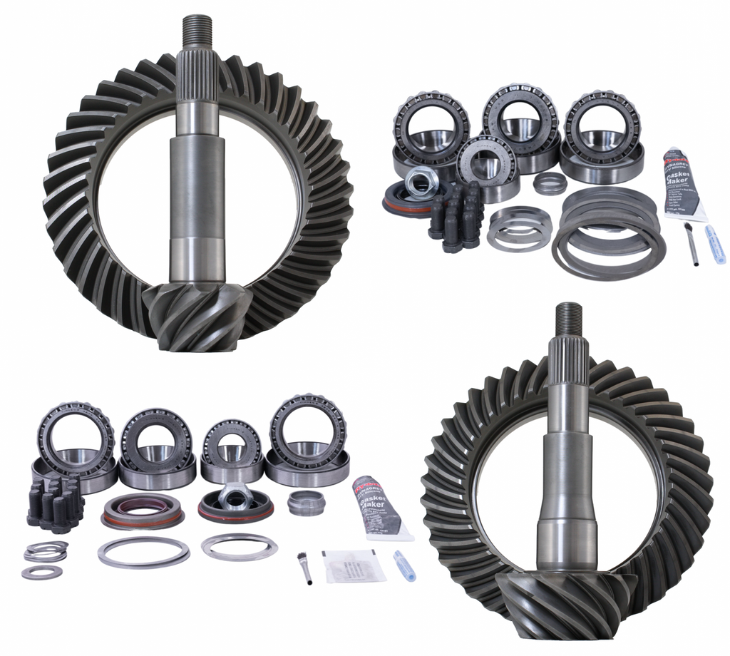 2014 and Newer Chevy 1500 5.3L (GM9.5L-GM8.25R) 4.56 Ratio Gear Package (Factory 3.21 or lower will need carrier or spacer) Revolution Gear and Axle Rev-Chevy-1500-9.5L-456