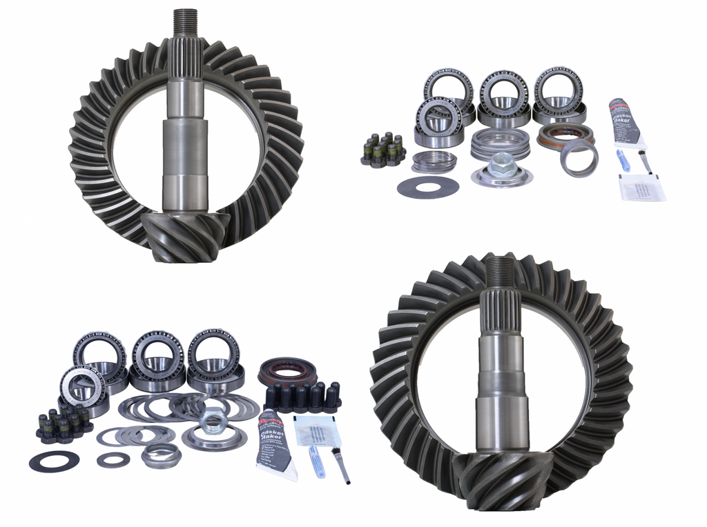Jeep TJ and 1996-04 Grand Cherokee 4.56 Ratio Gear Package (D35-D30) with Koyo Bearings Revolution Gear and Axle Rev-TJ-D35-456-K