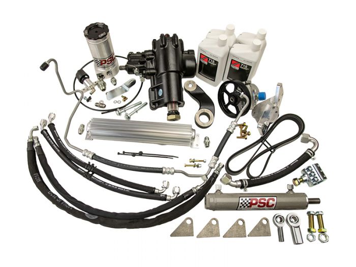 Cylinder Assist Steering Kit Weld On 6.75 Afm Axle 1.25 Tie Rod 12-18 Wrangler JK 3.6L PSC Steering SK688R36JP1-6.75W-1.25