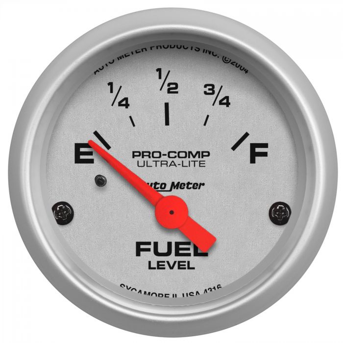 AutoMeter 2-1/16" FUEL LEVEL, 240-33 Ω, AIR-CORE, SSE, ULTRA-LITE 4316 - Skinny Pedal Racing