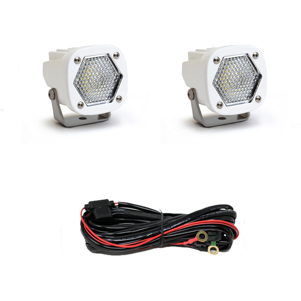 LED Light Pods S1 Work/Scene White Pair Baja Designs 387806WT