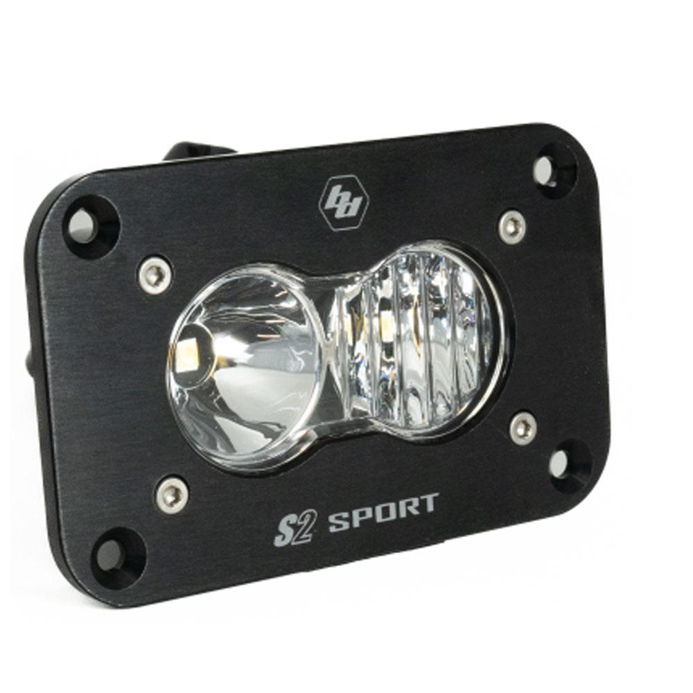 LED Work Light Clear Lens Driving Combo Pattern Flush Mount Each S2 Sport Baja Designs 541003