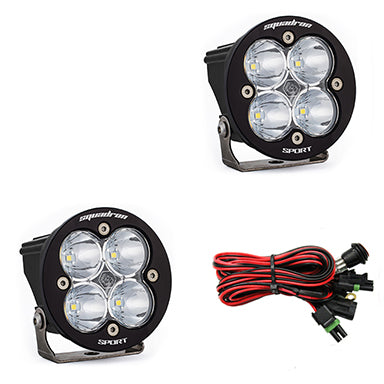 LED Light Pods Clear Lens Work/Scene Pair Squadron R Sport Baja Designs 587806