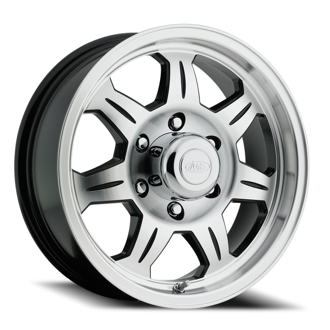 Aluminum Wheels 12x4 Element Trailer 870 Machined Face Black 0 Offset 5 on 114.3 Bolt Pattern 81 Bore Raceline 870-24012