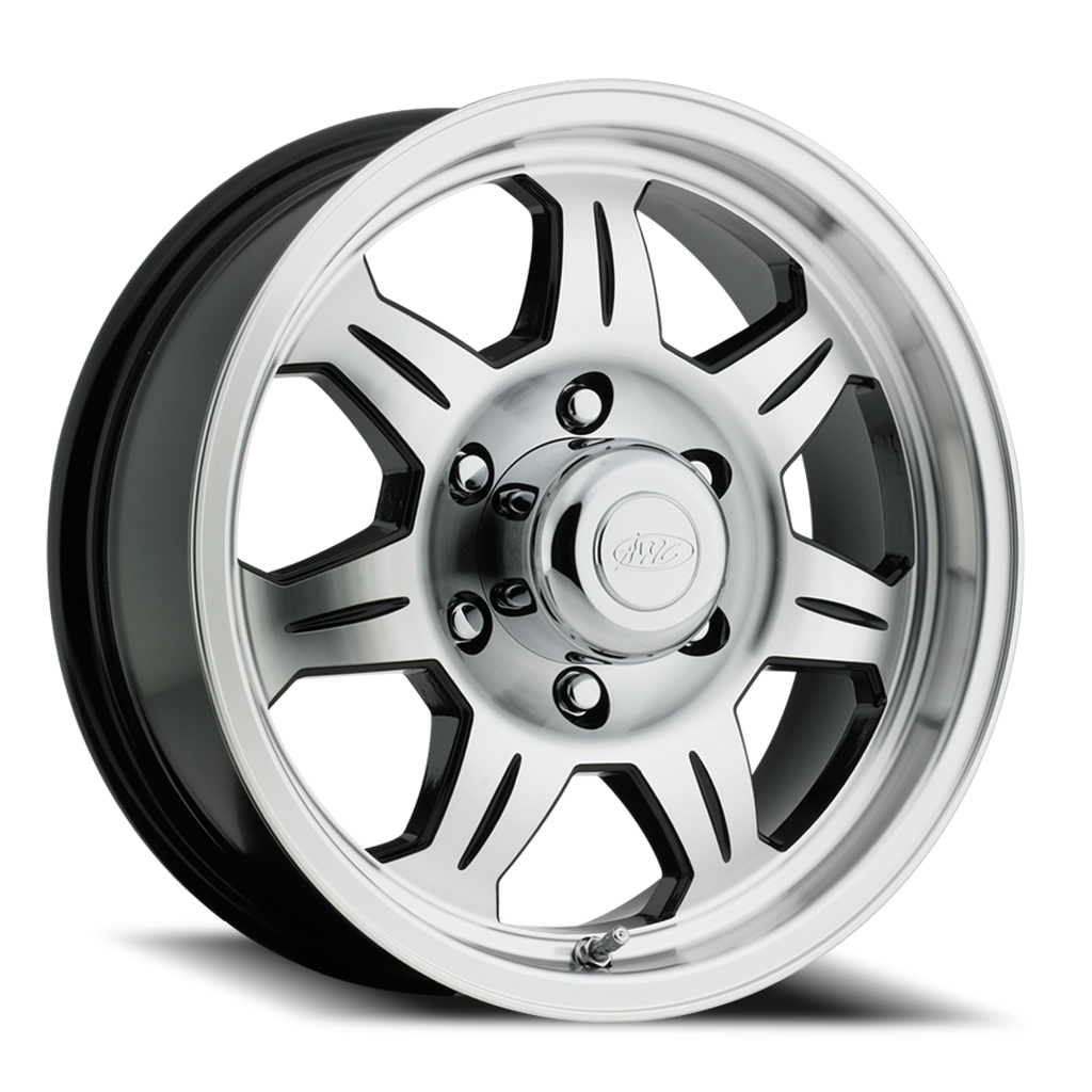 Aluminum Wheels 15x6 Element Trailer 870 Machined Face Black 0 Offset 5 on 127 Bolt Pattern 81.03 Bore Raceline 870-56050