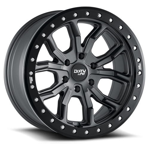 Dirty Life Race Wheels DT-1 9303 Satin Gunmetal 17X9 5-114.3 -12Mm 72.6Mm 9303-7965MGT12