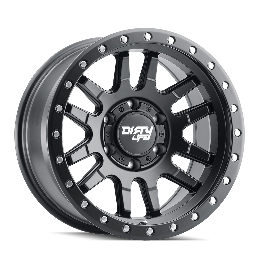 Dirty Life Race Wheels Canyon Pro 9309 Satin Black 17X9 6-135 0Mm 87.1Mm 9309-7936MB0