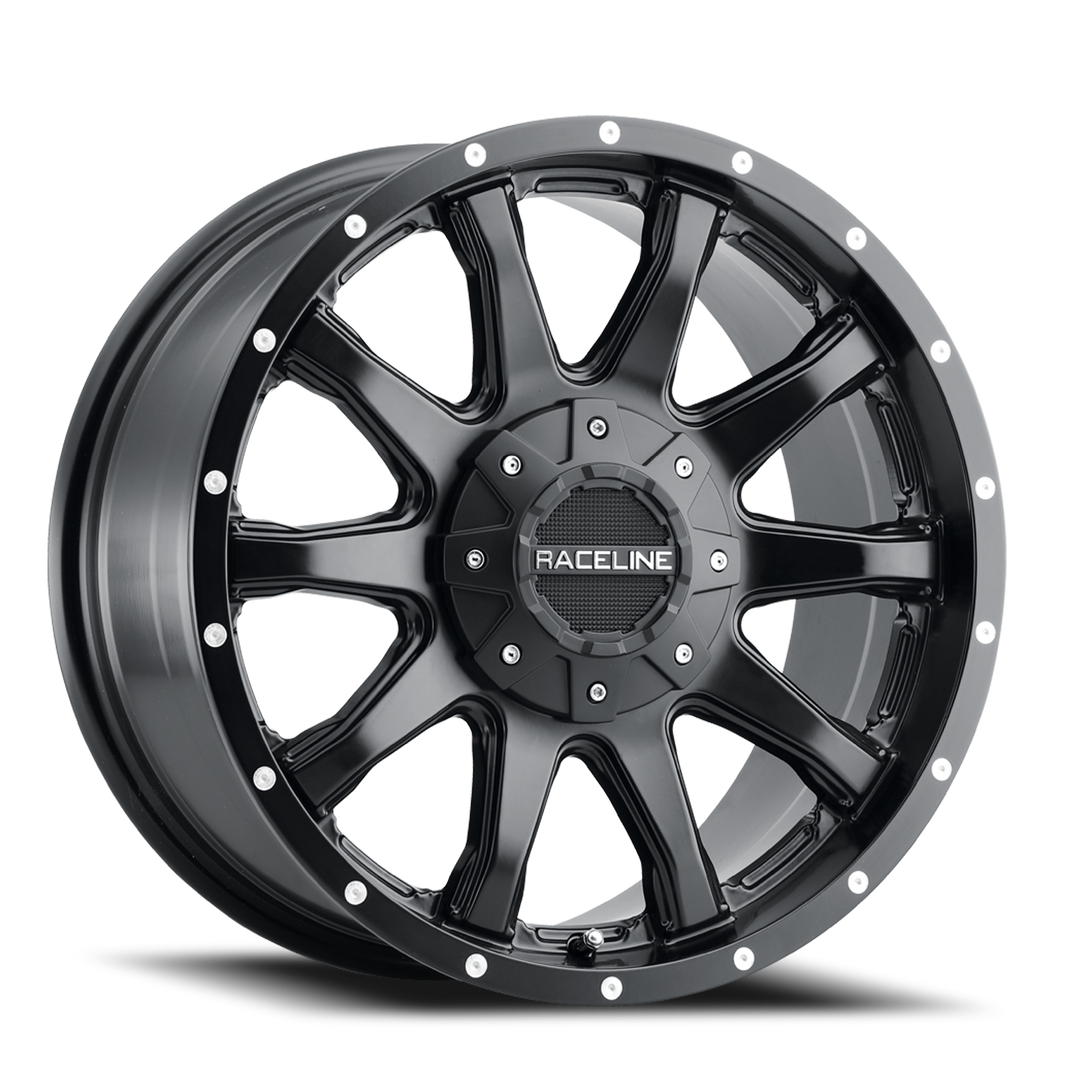 Aluminum Wheels 17x8 Shift 930B Satin Black 35 Offset 6 on 120 Bolt Pattern 67.1 Bore Raceline 930B-78062+35