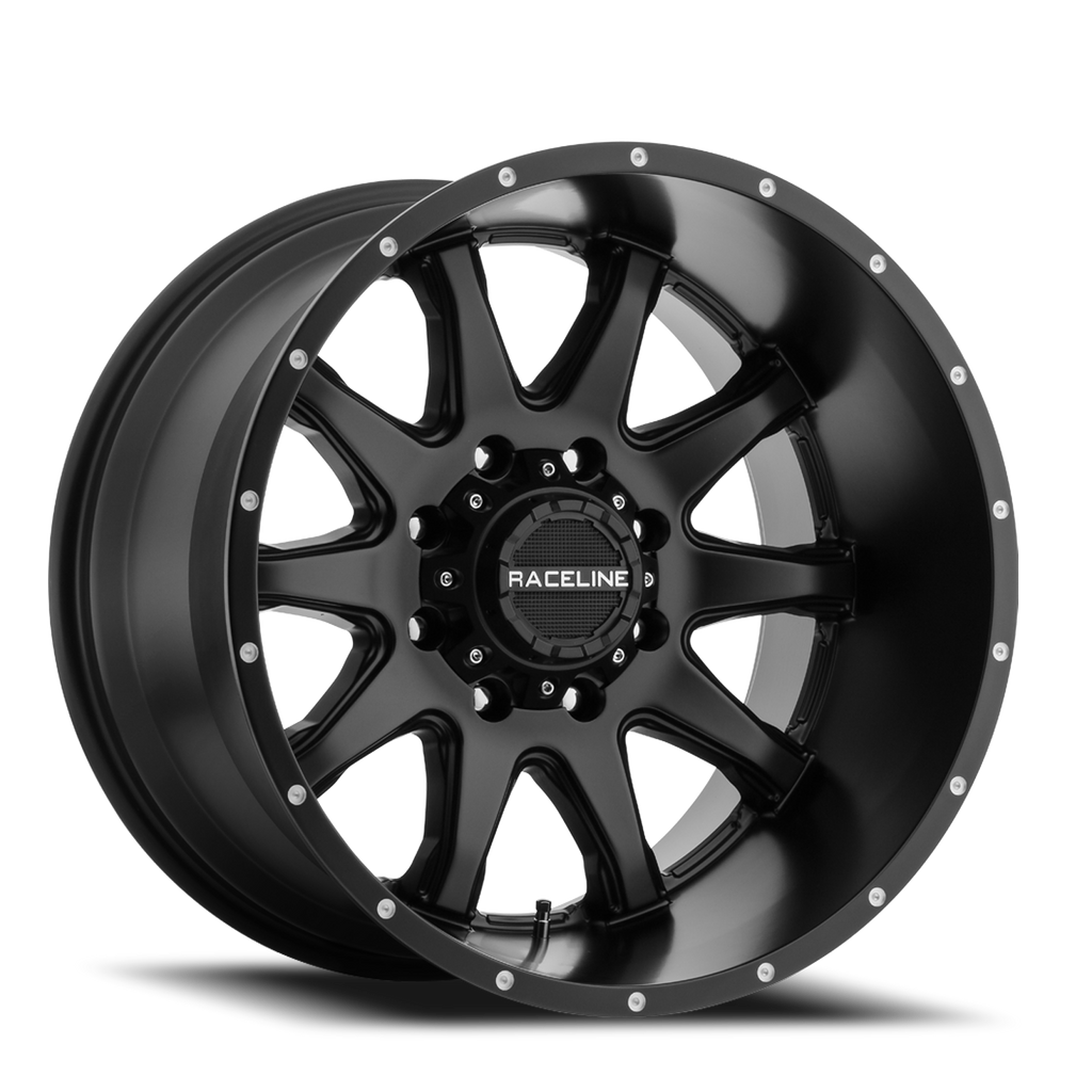 Aluminum Wheels 18x9 Shift 930B Satin Black 18 Offset 8 on 180 Bolt Pattern 124.2 Bore Raceline 930B-89088+18