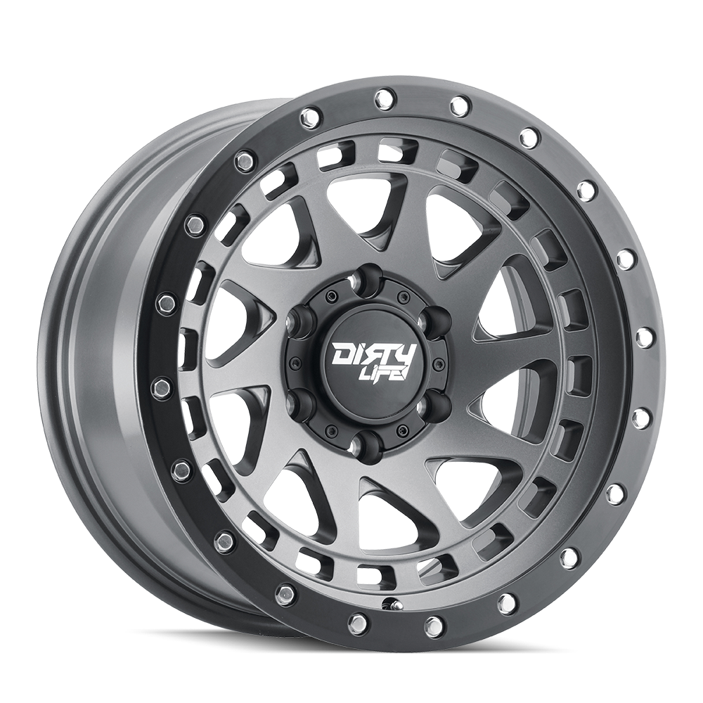 Dirty Life Race Wheels Enigma Pro 9311 Satin Graphite 17X9 8-170 -12Mm 130.8Mm 9311-7970MGT12