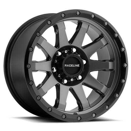 Aluminum Wheels 20x10 Clutch 934G Gunmetal Gray Multi Spoke -19 Offset 5 on 127 Bolt Pattern 78.1 Bore Raceline 934G-21050-19