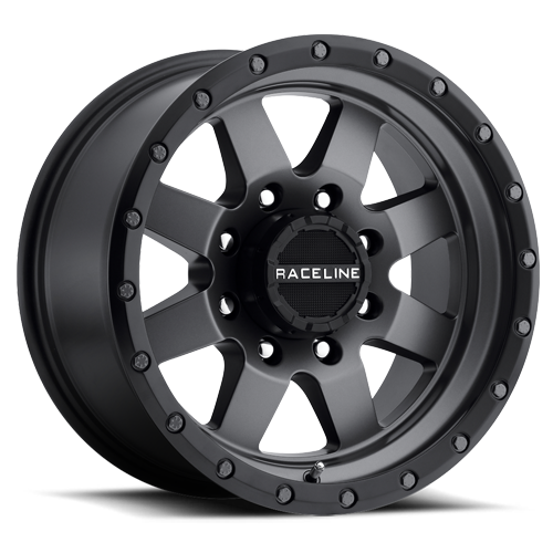 Aluminum Wheels 20x9 Defender 935G Gunmetal Gray Multi Spoke -12 Offset 8 on 165.1 Bolt Pattern 130.81 Bore Raceline 935G-29080-12