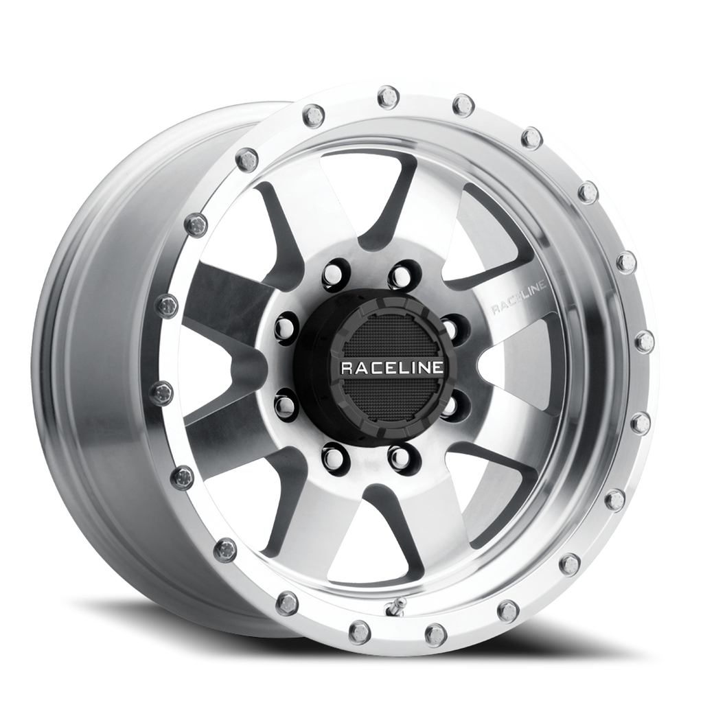 Aluminum Wheels 17x9 Defender 935MC Machined Silver 0 Offset 5 on 127 Bolt Pattern 83.82 Bore Raceline 935MC-79050-00