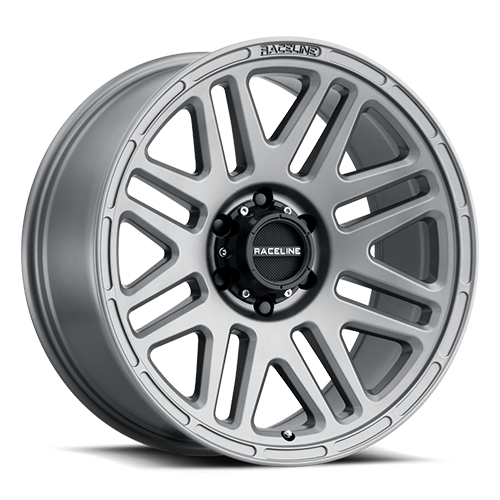 Aluminum Wheels 20x9 Outlander 944GS Greystone Gray 18 Offset 5 on 139.7 Bolt Pattern 106.5 Bore Raceline 944GS-29055+18