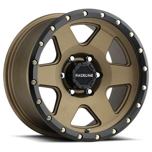 Aluminum Wheels 20x9 Boost 946BZ Satin Bronze 6 Spoke 18 Offset 6 on 135 Bolt Pattern 93.98 Bore Raceline 946BZ-29065+18