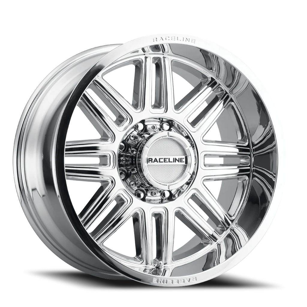 Aluminum Wheels 20x10 Split 948C Chrome -19 Offset 6 on 139.7 Bolt Pattern 106.1 Bore Raceline 948C-21060-19