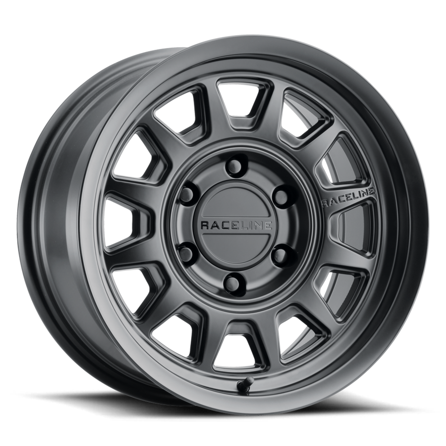 Aluminum Wheels 16x8 Aero HD 952B Satin Black -6 Offset 6 on 139.7 Bolt Pattern 106.1 Bore Raceline 952B-68060-06