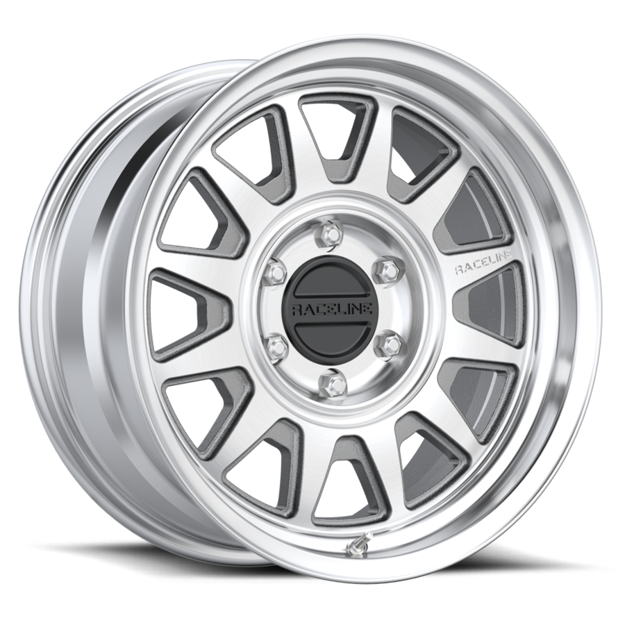 Aluminum Wheels 16x8 Aero HD 952MC Machined Silver -6 Offset 6 on 139.7 Bolt Pattern 106.1 Bore Raceline 952MC-68060-06