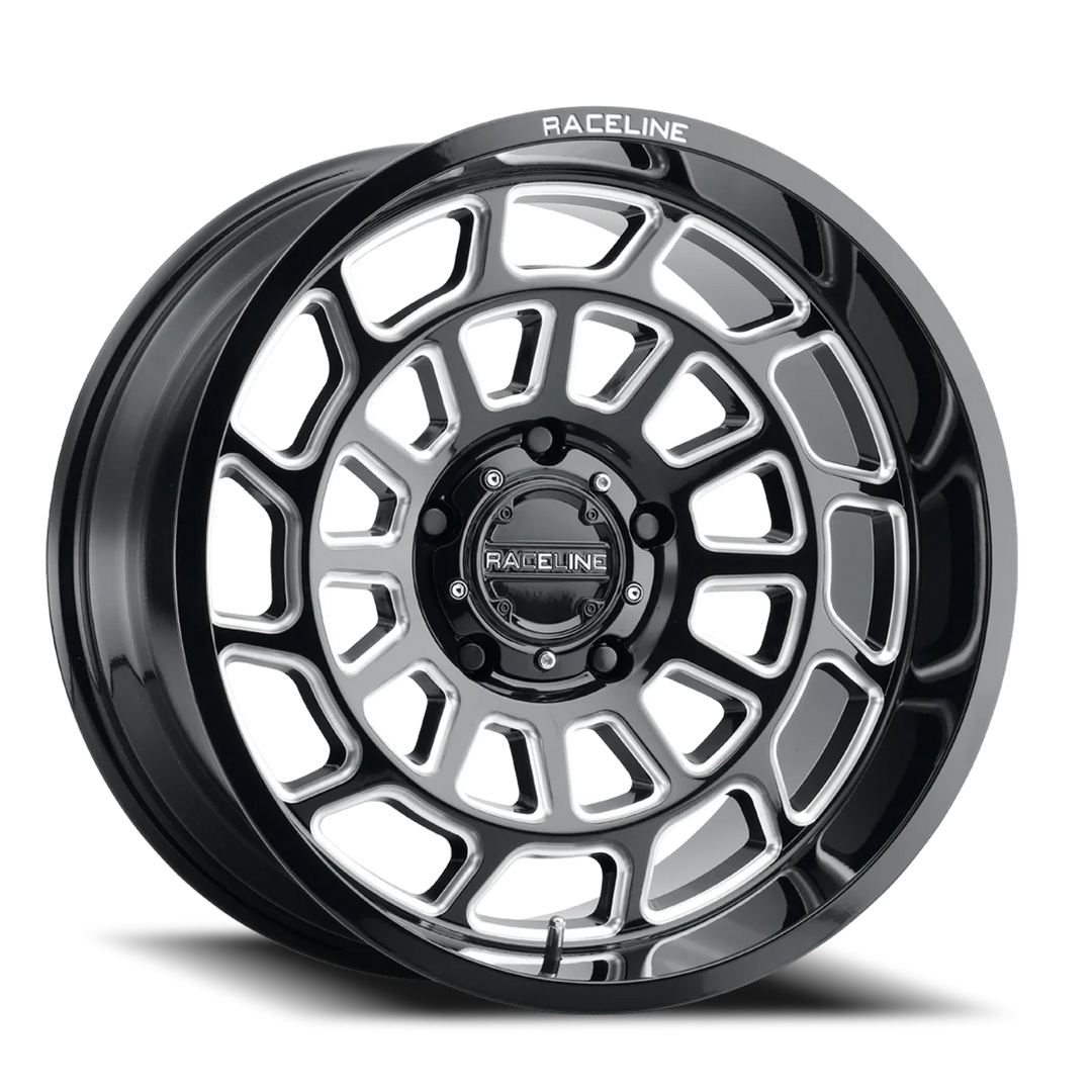 Aluminum Wheels 20x10 Warp 955M Milled Gloss Black -19 Offset 6 on 139.7 Bolt Pattern 106.1 Bore Raceline 955M-21060-19