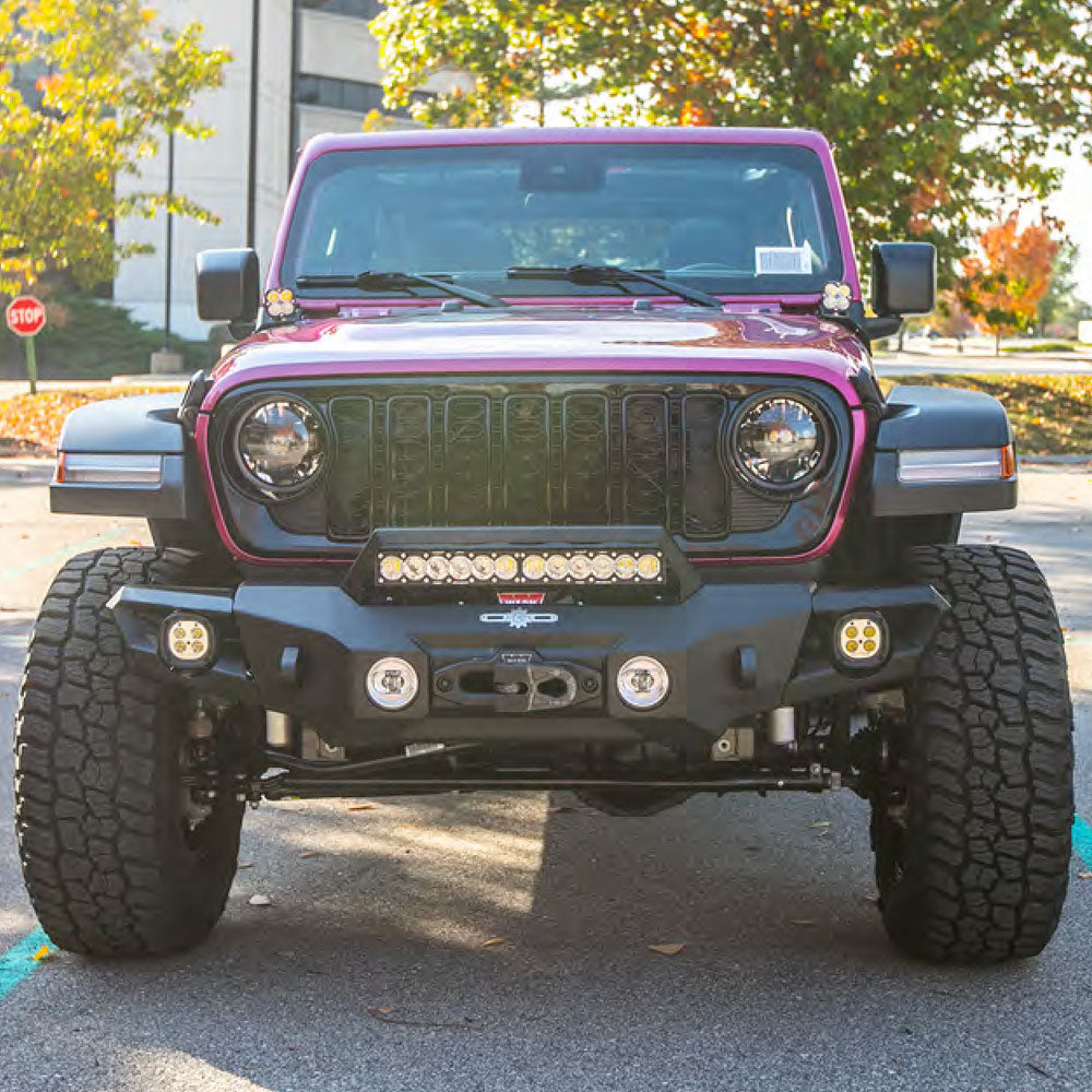 Combo Mid Front And Full Rear Bumpers For 18-25 Jeep Wrangler JL 2-4 Door BPS-1000