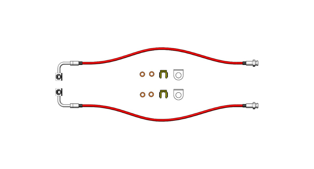 Grand Cherokee Front Brake Lines 99-04 Grand Cherokee WJ Clayton Offroad COR-1306102