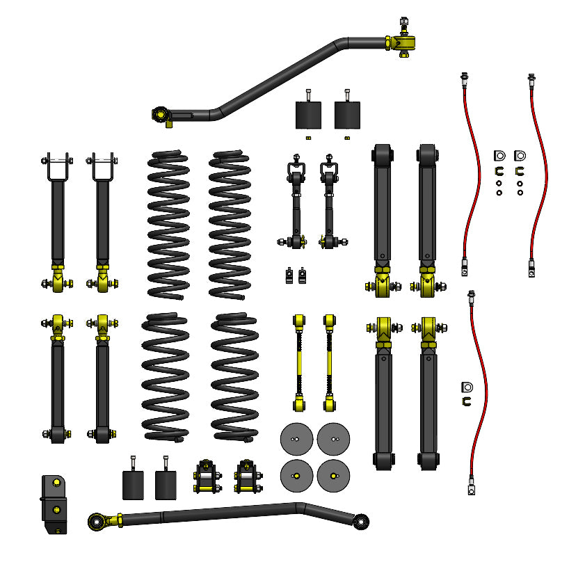 Jeep TJ Lift Kit 4.0 Inch Premium Short Arm For 97-06 Wrangler TJ/LJ Clayton Off Road COR-2905040