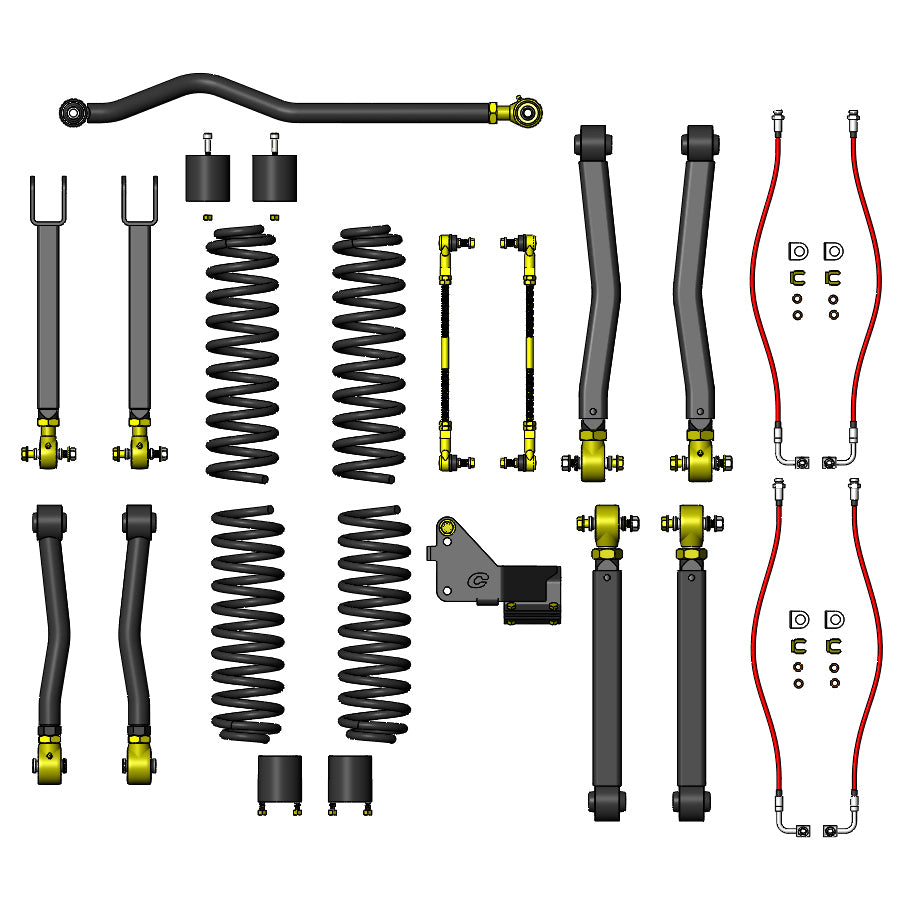 Jeep Wrangler 2.5 Inch Premium Lift Kit 07-18 JK  Clayton Off Road COR-2908025