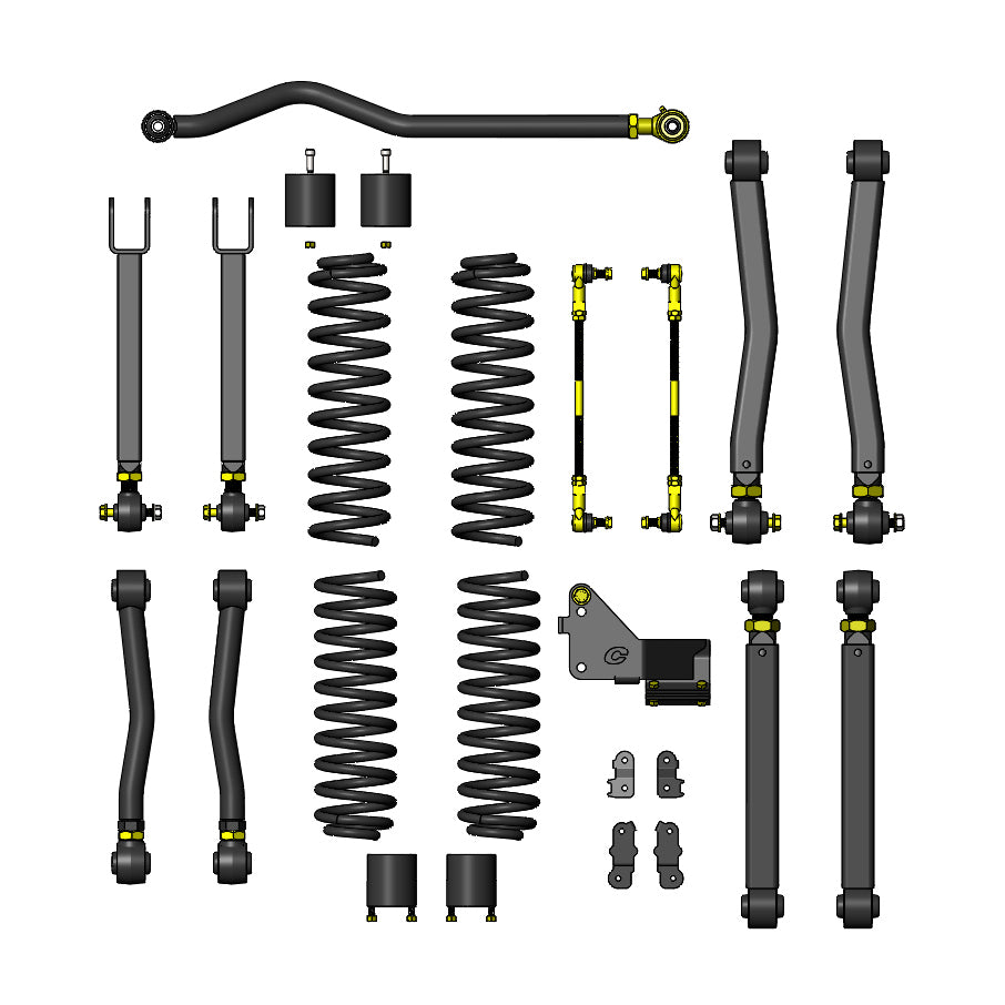 Jeep Wrangler JK Lift Kit 2.5 Inch JK Lift Kit Overland Plus For 07-18 JK Clayton Off Road COR-3008025