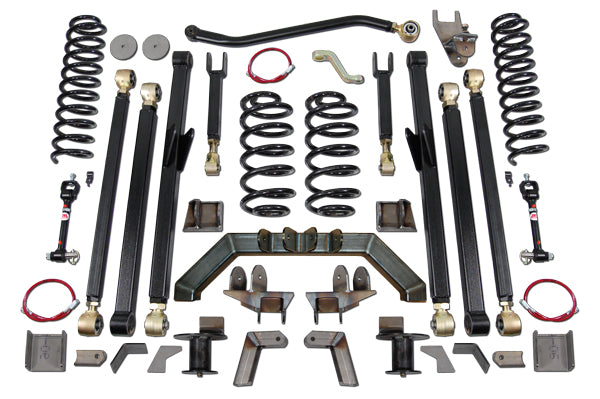 Jeep Wrangler 4.0 Inch Long Arm Lift Kit W/Rear 5 Inch Stretch 1997-2006 TJ Clayton Off Road COR-3205120