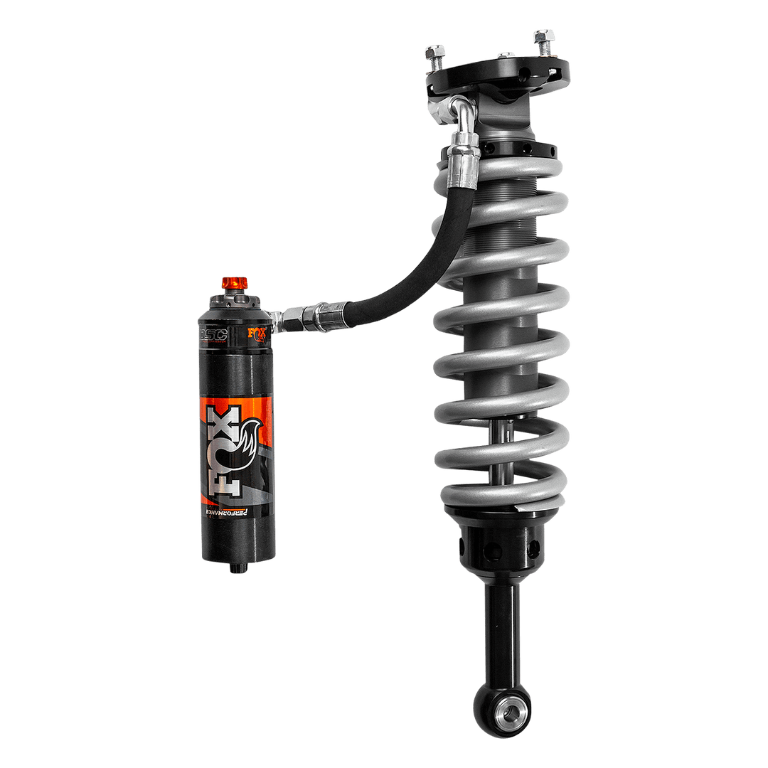 05-Up Toyota Tacoma Front Coilover Performance Elite 2.5 Remote Reservoir 2 Inch Lift Dual Speed Compression Adjuster Fox Offroad Shocks FOX88306177