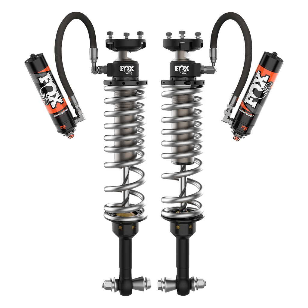 21-Up Ford Bronco 4 Door No Raptor Rear Coilover Performance Elite 2.5 Remote Reservoir Base 2-2.5 Inch Lift Sasquatch 2 Inch Dual Speed Compression Adjuster Fox Offroad Shocks FOX88306213