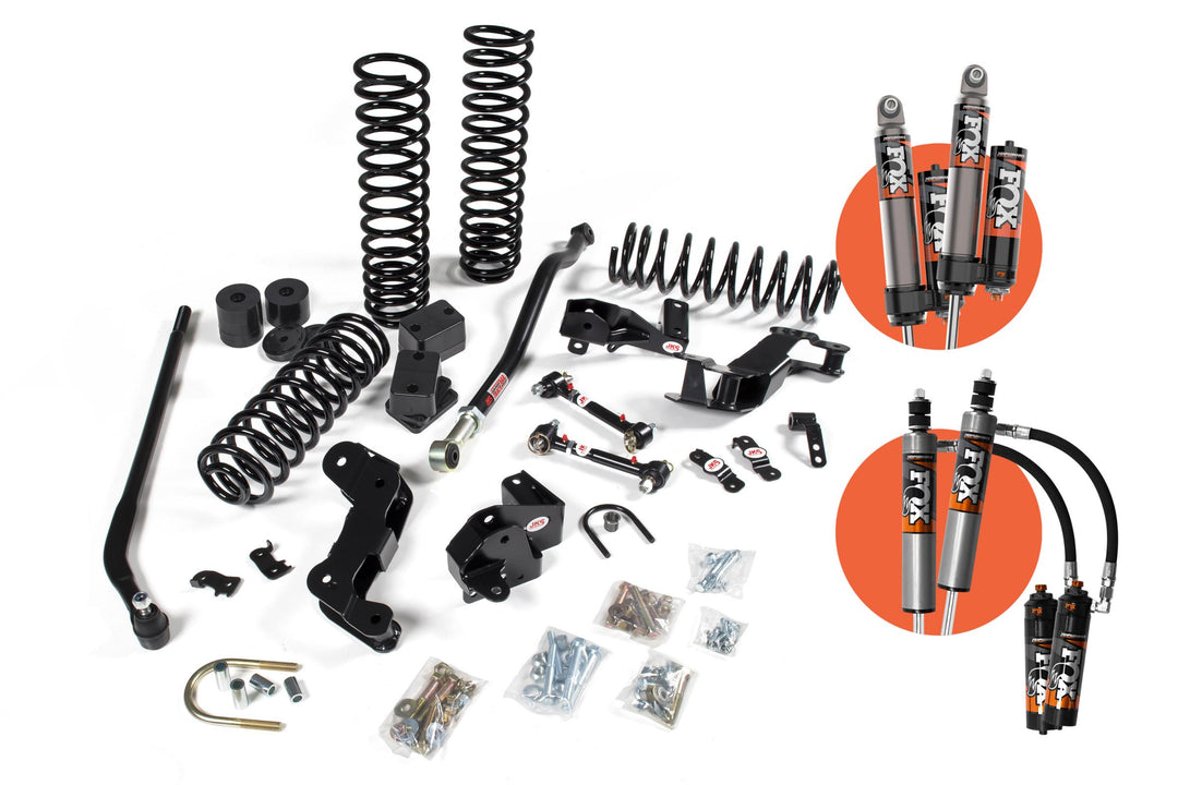 2007-2018 Jeep Wrangler JK 4 Door 3.5 Inch J-Kontrol Suspension Lift Kit w/ Fox 2.5 Performance Elite Series R/R DSC Shocks 4WD JSPEC JSPEC108PES