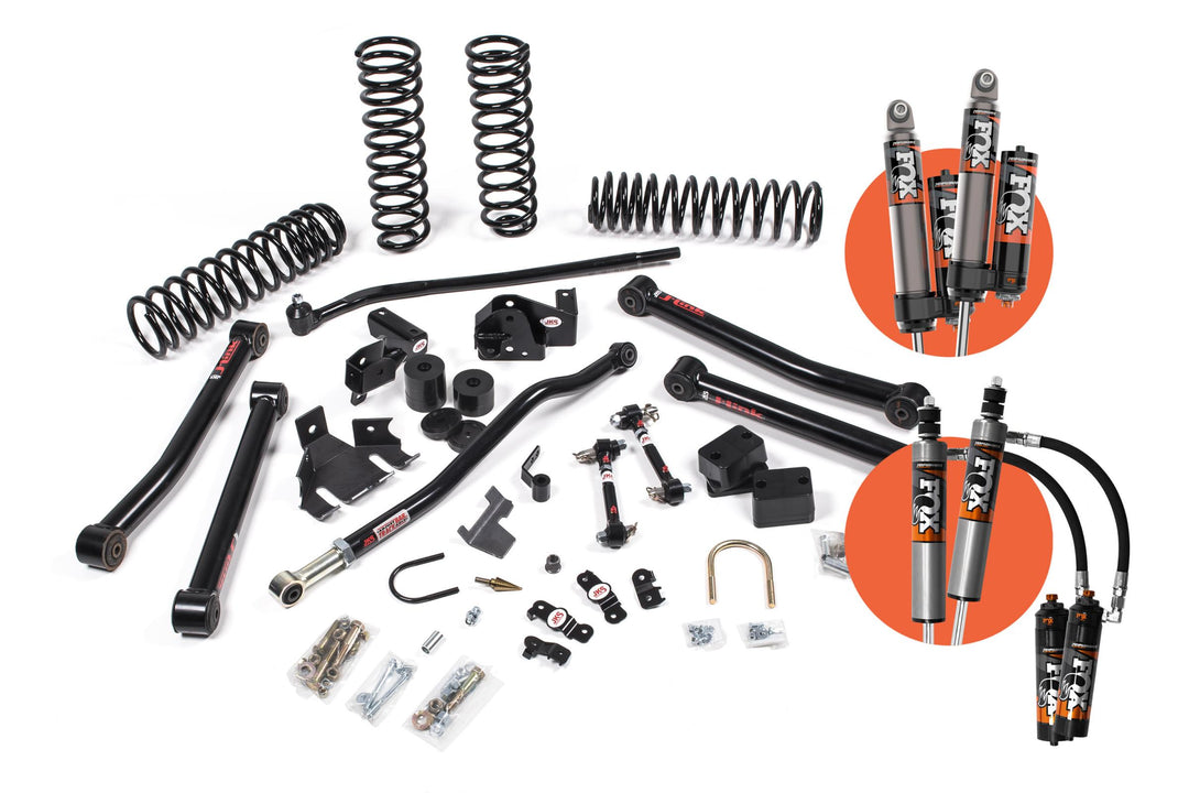 2007-2018 Jeep Wrangler JK 4 Door 3.5 Inch J-Konnect Suspension Lift Kit w/ Fox 2.5 Performance Elite Series R/R DSC Shocks 4WD JSPEC JSPEC113PES