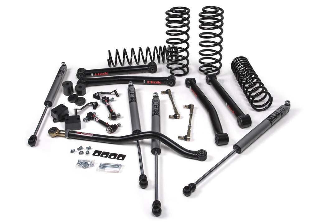 2018-2024 Jeep Wrangler JL J-Konnect 2.5 Inch Lift Kit 4 Door w/Fox Adventure Series Shocks Standard Rate Coils JSPEC JSPEC121KFA