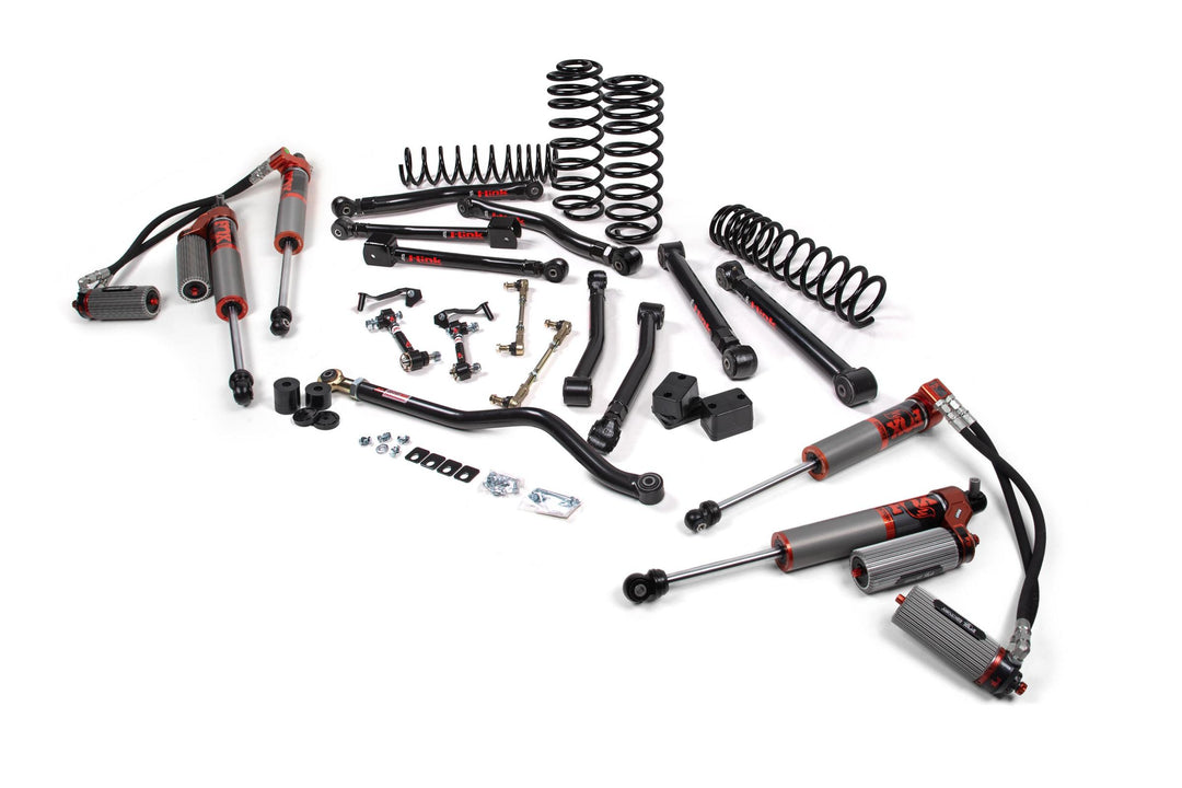 2018-2024 Jeep Wrangler JL J-Krawl 2.5 Inch Lift Kit 4 Door w/Fox 3.0 Factory Race Series IBP Shocks Standard Rate Coils JSPEC JSPEC125FRS