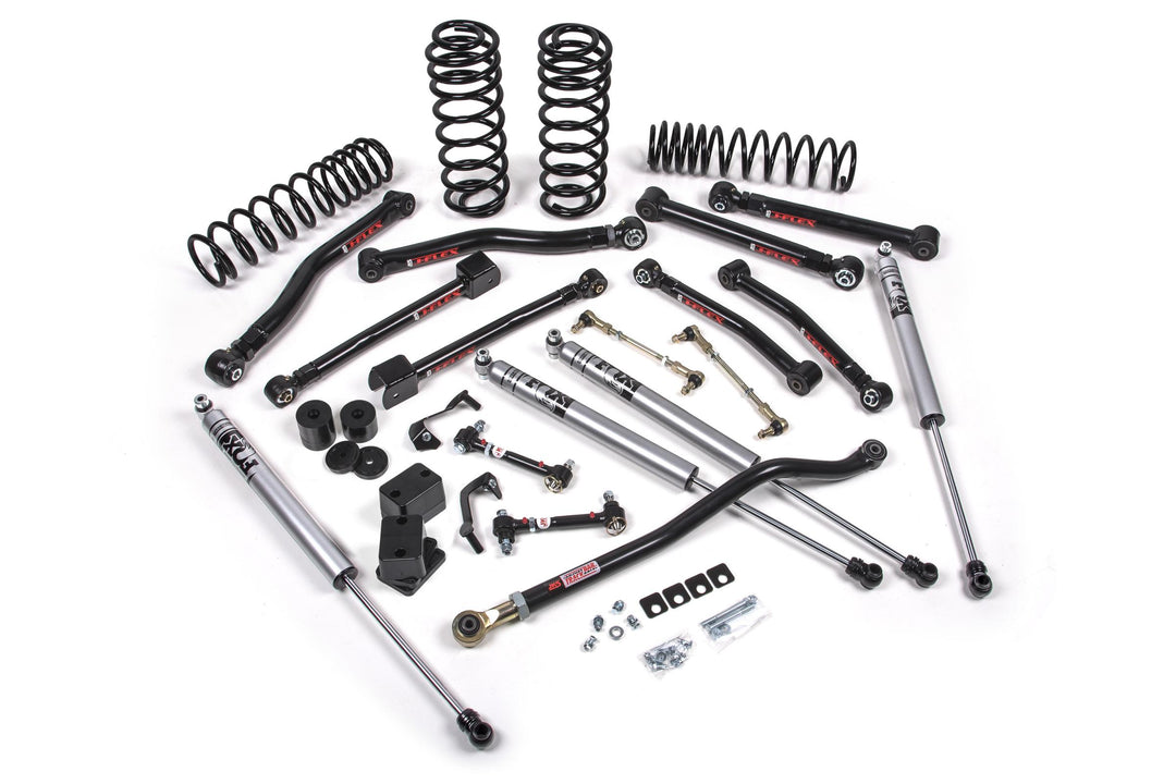 2018-2024 Jeep Wrangler JL J-Krawl 2.5 Inch Lift Kit 4 Door w/Fox Adventure Series Shocks Standard Rate Coils JSPEC JSPEC125KFA