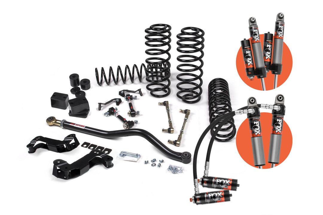 2018-2024 Jeep Wrangler JL J-Kontrol 3 Inch Lift Kit 2 Door w/Fox 2.0 Performance Series Shocks Standard Rate Coils JSPEC JSPEC134KFP