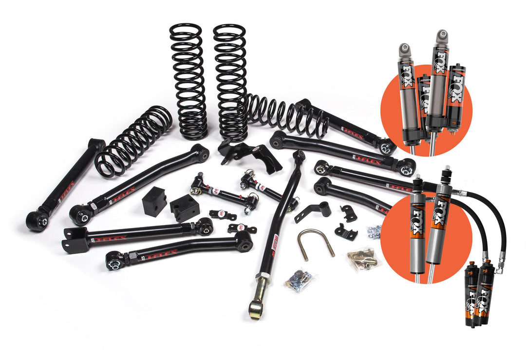 07-18 Jeep Wrangler JK Wrangler 4 Door 2.5 Inch J-Krawl Suspension Lift Kit w/ Fox 2.5 Performance Elite Series R/R DSC Shocks 4WD JSPEC JSPEC149PES